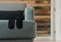 gray fabric sofa