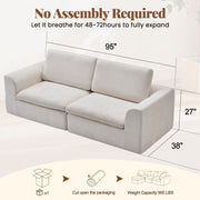 Rstll Cloud Modular Sectional Couch,95